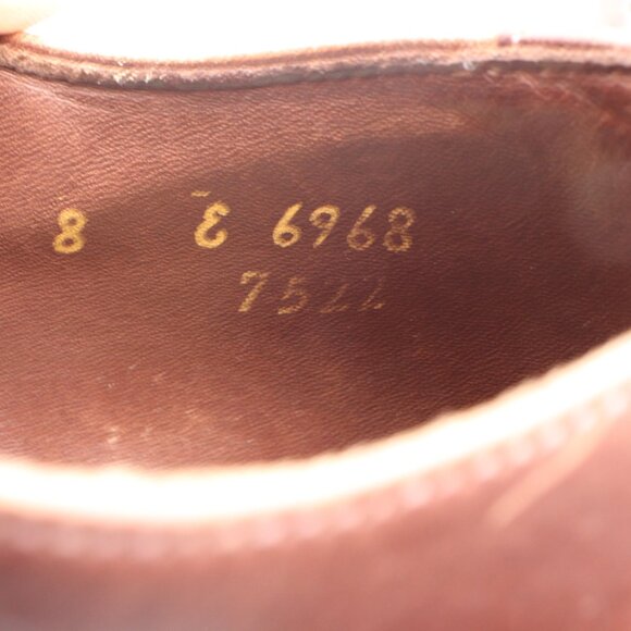 Allen Edmonds Belmont Men’s 8 E Brown Leather Dress Shoes Split Toe Derby main image 3